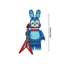 Cute Cartoon Game Figure Bricks Freddy Bonnie Chica Miniatures Kawaii Bonnie Bear Desktop Ornament Birthday Party Favors Gift