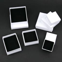 1pc Embossed Crafts White Box Fashion Paper Display Gift Boxes Engagement Ring For Earring Necklace Bracelet Packaging Container