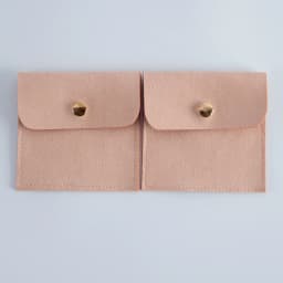 5-Pack Bulk Mini Envelope Jewelry Bag Snap Button Closure Luxury Microfiber Suede Jewelry Necklace Earrings Packaging Pouch Bags
