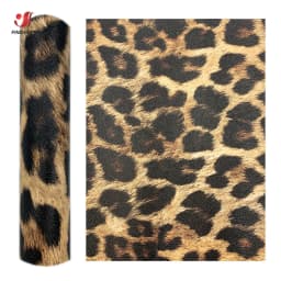 Leopard Print PU Leatherette Sewing Fabric Faux Leather DIY Craft Brooch Hair Bows GIFT Handmade Earring Making Doll Decor