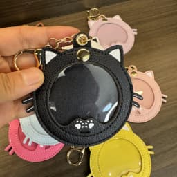 New Cat Shape Ita Bag Pins Badge Protector Case Keychian For 58mm Anime Badges Decoration Bag Accessories Pin Case Birthday Gift