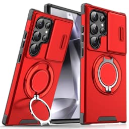 Slide Camera Protection Magnetic Stand Phone Case for Samsung S25 S24 S23 Plus S21 S22 Ultra S20 FE A54 A15 A14 A05 A05S Cover