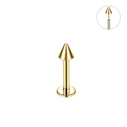 ZS 1PC 16G Rose Gold Plated Helix Piercing Earring Zircon Lip Stud Star Moon Labret Piercing Jewelry Crystal Lip Body Jewelry