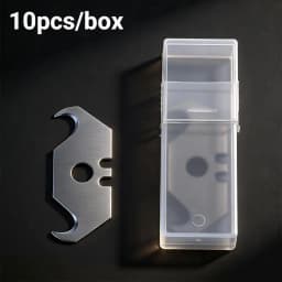 10Pcs Steel Utility Knife Replacement Blades Precision Sharp Edge for Art Craft DIY Model Making Cutting