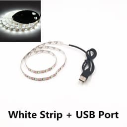 LED Night Light String DC5V With USB Port Cable 50CM 1M 2M 3M 4M 5M USB LED Strip Light Lamp SMD 3528 for TV/ PC/ Laptop