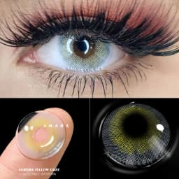 AMARA Colored Lenses Eyes 1Pair Yearly Colored Contact Lens For Eyes Beauty Contact Lenses Eye Cosmetic Color Lens Eye Makeup