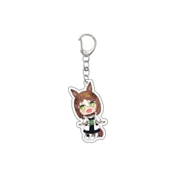 55MM Anime Pretty Derby Keychain Oguri Cap Special Week Silence Suzuka Tokai Teio Key Chain Acrylic Model Plate Christmas Gifts