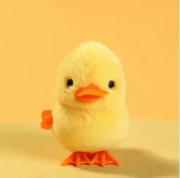Yellow Jumping Chicken Clockwork Toy Walking Simulation Plush Wind Up Vintage Toys for Kids 2 to 4 Years Old Toys Gift