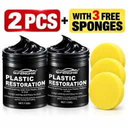 Car Plastic Restorer Polish Paste 150g - Tire, Interior & Bumper Shine & Protection, Long-Lasting Gloss, Automotive Plastic Care