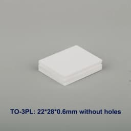 10Pcs TO-220/3P/3PL/3PII Aluminium Oxideceramic Plate Triode Insulating Gasket
