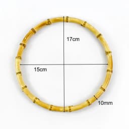 1/2Pcs Deepeel 7-18cm Round Bamboo Handles Handbag Purse Frame Closure Woven Bag Handle DIY Handmade Replacement Accessories