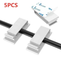 Adhesive Wire Organizer Cable Holder Cord Management Harness Clamp Clip For Home PC Power USB Cable Wiring Desktop Cord Manager