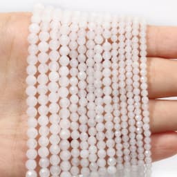 Natural Pink Opal Stone Beads Faceted 2mm 3mm 4mm Round Loose Beads Diy Bracelet Necklace Jewelry Making Accessories