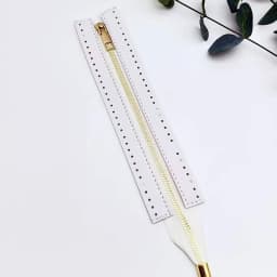 24cm DIY Handmade Bag Zipper Accessories 6-Color DIY Handmade Bag Zipper 24cm Pu Metal Zipper Woven Bag Accessories