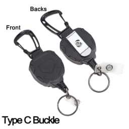 ID Card Holder Bus Card Cover Case Badge Reel Clip Badge Clip Heavy Duty Badge Clip Retractable Badge Holder ID Badge Holder