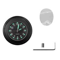 Universal 7/8 Waterproof Chrome Motorcycle Bike Handlebar Mount Quartz Clock Watch Aluminum Luminous Clock Moto Accessories