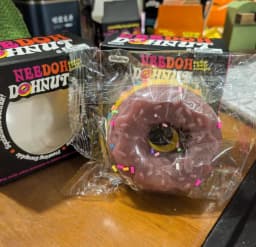 Needoh Dippin Dazzler Egg Donut Stress Relief Squishy Cube Anti-Anxiety Squeeze Toy For Focus ADHD Population Gifts.