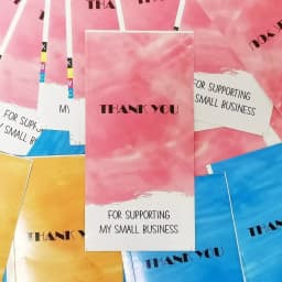 10-50pcs/pack Rectangular "Gift For You" Stickers Thank You Stickers For Small Business Gift Packaging Decor Sealing Labels