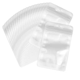 20pcs Zip Lock Bag Laser Plastic Jewelry Storage Bag DIY Earrings Necklace Bracelets Beads Gift Organizer Retail Packaging Pouch