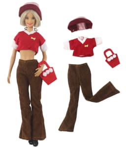 1 Set Doll Clothes 1:6 Scale Dress Outfit for 11.5 Inch 30cm Doll Many Style for Choice Gifts for Girls Doll Accessories #10