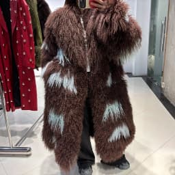 YOLOAgain 2025 Winter Warm Turn-Down Collar Real Mongolia Sheep Fur Jacket Long Women Plus Size 6XL Outerwear