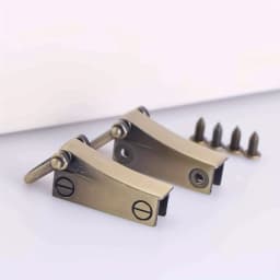 2pcs Metal Side Clip Bag Buckle Bag Connector Clip Purse Hardware Suspension Connector Buckle Detachable with D Ring
