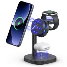 Qi2.2 25W TEC Stand Wireless Charger 3in1 Cooling Magnetic Charging Station for iPhone Sumsung iWatch Airpods