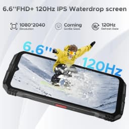 DOOGEE S118 Pro 5G Rugged Phone Dimensity 7050 10800mAh Battery 6.6'' FHD 120Hz 8GB 512GB 108MP AI Main Camera NFC Cell Phone