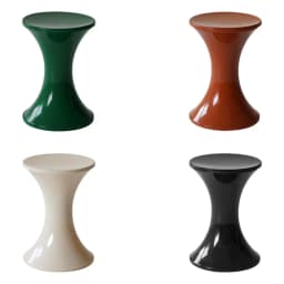 Hourglass Shape Storage Foot Rest Stool for Bathroom PP Material 44x31cm End Table