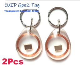 RFID Keychain Token 13.56mhz CUID Changeable Wet Inlay NFC Tag Sector 0 Block 0 UID Rewritable For NFC Andriod MCT Copy Clone