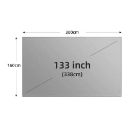 LEJIADA Projector Screen Metal Grey Anti-Light 60-133 Inch 16:9 Foldable Portable Reflective Screen Home Party Indoor Outdoor