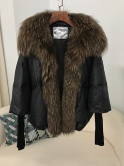 OFTBUY New White Duck Down Jacket Winter Women Warm Loose Coat Natural Real Fox Fur Collar Thick Luxury Outerwear New Fashion