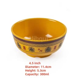 4.5 5 inch 2 10 pcs set Break resistant Melamine Bowl Thickened Flower Rice Soup Snack Bowl Plastic Food Tableware Chinese Bowls