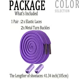 1 Pair No Tie Shoe Laces Colorful Buckle Flat Shoelaces Colorful Fashion Without Ties Elastic Laces Sneaker Kids Adult Widened
