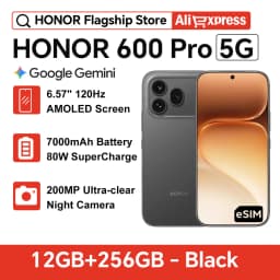 Global Version HONOR 600 Pro 6.57'' AMOLED Snapdragon 8 Elite 200MP OIS Camera 120X Zoom 7000mAh 80W Wired 50W Wireless Charging