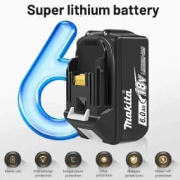 Makita 18V LXT 6.0Ah Lithium Ion Battery For BL1850 BL1860 Cordless Drill Angle Grinder Power Tool With LED Indicator