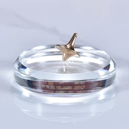 Crystal Gyro Disk Crystal Smooth Pallet Hand Twist Gyro Display Station K9 Base