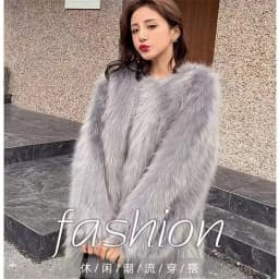 Medium To Long V-neck Minimalist High-end Imitation Fox Fur Grass Coat For Women, 2025 Autumn And Winter Toka Fur Coat