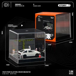 Collector 1/64 Car Model Parking Lot Small-scale Scene Acrylic Display Dust Cover Storage Box Friends Gifts Collect Ornaments