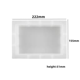 DIY Geometry Large Cube Specimen Love Epoxy Resin Mold Round Rectangle Mirror Silicone Molds For Resin Casting Making Home Decor