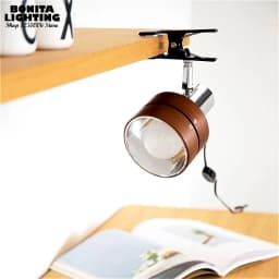 Swing Arm Clip Wall Lamp, Retro Japanese Solid Wood Sconce with Plug Cable, LED Reading Light for Bookshelf Bedside Office Table