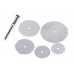 6PCS/set Stainless Steel Slice Metal Cutting Disc With 1 Mandre For Rotary Tools 16 18 22 25 32mm Cutting Disc Hand Tools DIY