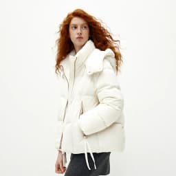 Semir Women Down Jacket 90 Percent Down Fill Hooded Design Loose Fit Mid Length Solid Color Warm Insulation 2026 Winter