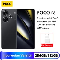 POCO F6 Smartphone Snapdragon®8s Gen 3 50MP Camera 6.67" 1.5K 120Hz DotDisplay 90W charging 5000mAh 5G NFC
