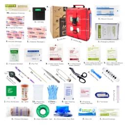 M Molle Professional First Aid Kit Full /Empty Emergency Survival Kit Trauma Bag for Cycling Camping Hiking Travel Outdoor IFAK