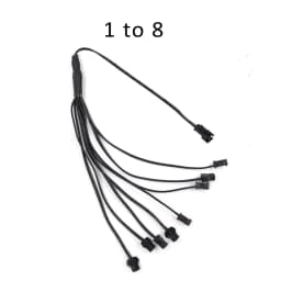 1 to 2/3/4/5/6/7/8/9/10 Way Splitter Connectors Cable for EL Wire Neon Light Accessories