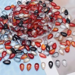 8x14mm 30/60Pcs Water Drop Shape Czech Glass Beads DIY Jewelry Findings Water Drop Glass Loose Beads for Jewelry Making Necklace