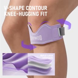 GOUNOD Knee Brace Support for Running Sports Adjustable Knee Strap Patella Protector for Basketball Hiking Gym
