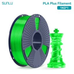 SUNLU 1KG PLA PLUS/ Clear Filament 1.75mm 1000g Spool (2.2lbs) High Toughness Neatly Wound Filament Fit Most FDM Printer