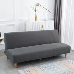 Jacquard Sofa Bed Cover 1/2/3 Seater Elastic Armless Folding Sofa Slipcovers for Living Room Stretch Couch Covers Protector